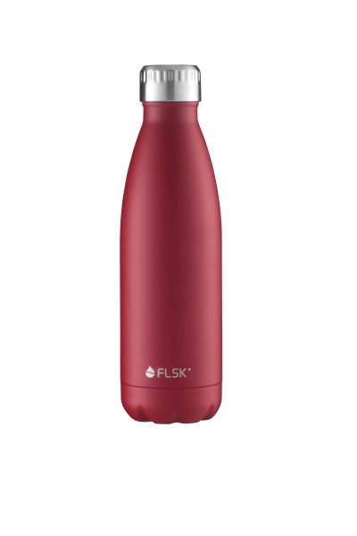 FLSK Trink- / Isolierflasche 500ml Bordeaux 18h warm oder 24h kalt